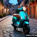 Home 20 전동 킥보드 커스텀 - A sleek electric scooter equipped with vibrant, customizable LED strip lights glowing under the foot...