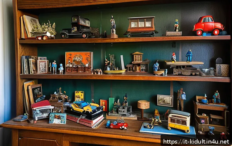 키덜트 장터 사용법 - A cozy vintage collector&rsquo;s room in Italy, filled with carefully displayed Kidult collectibles from t...
